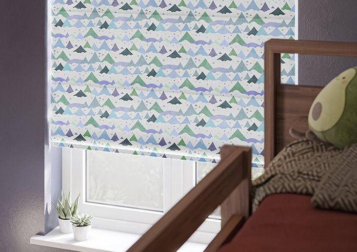 Cloudy Peaks, Icicle - Roman Blind - Image 5
